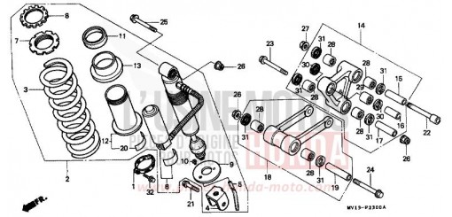 REAR CUSHION XRV750M de 1991